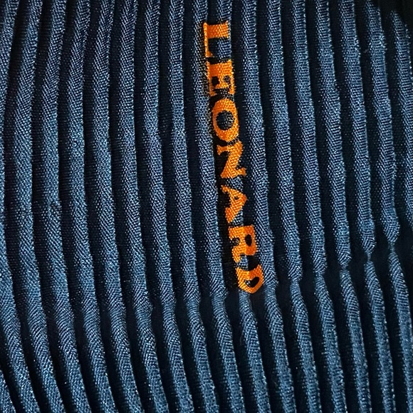 Vintage 1970s Leonard Peplum Pleated Floral Blouse S/M - Picture 2 of 5